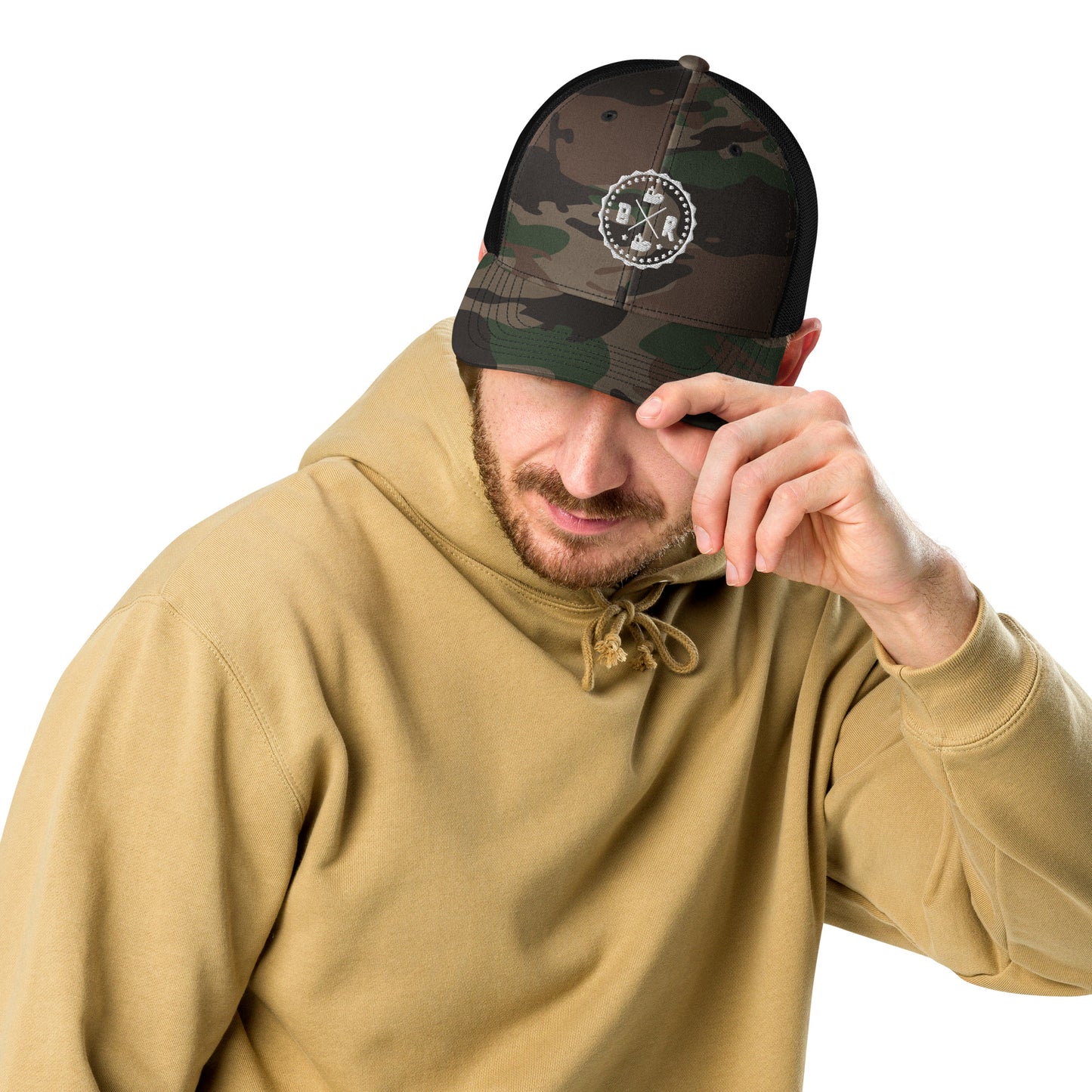 Boat Rater Camouflage trucker hat