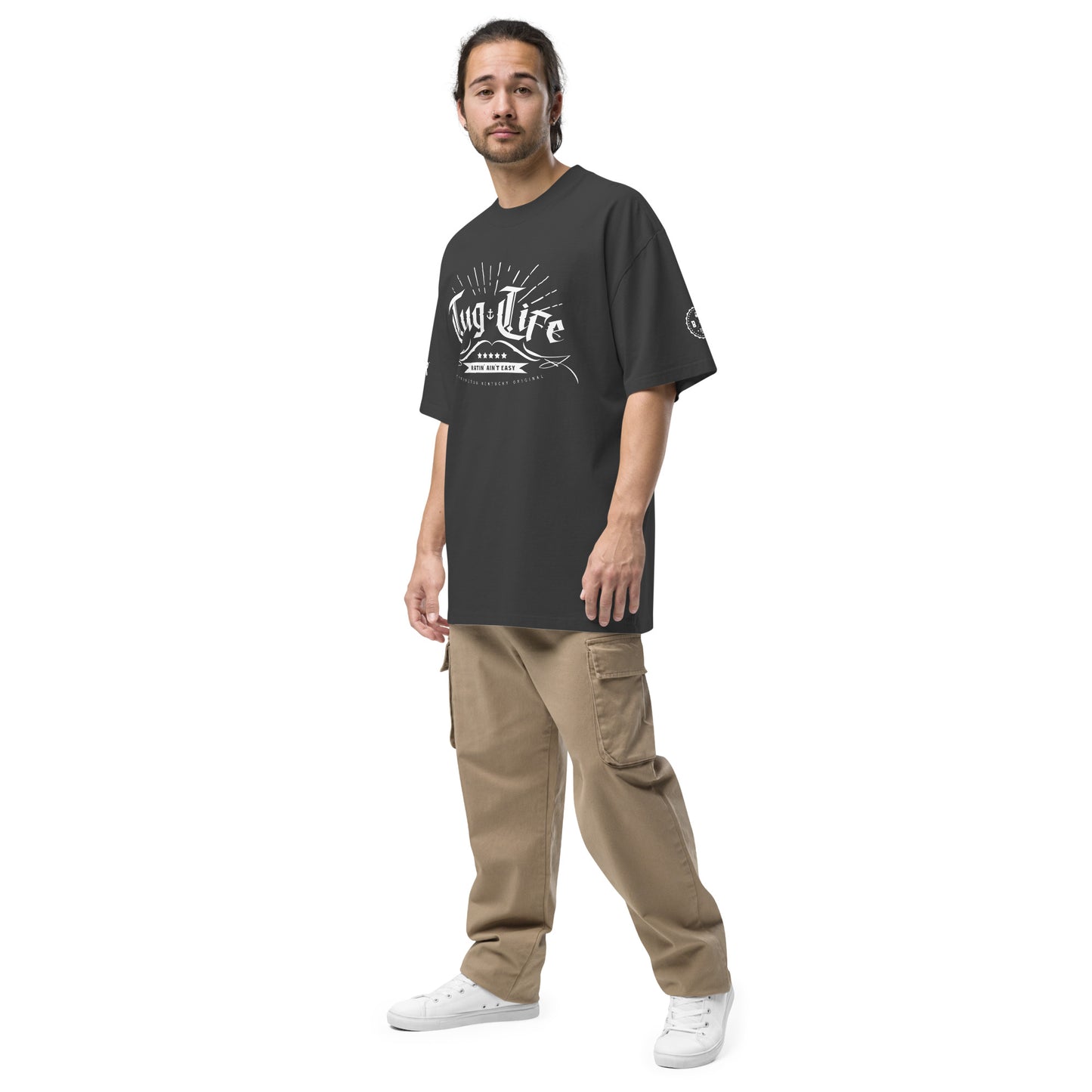 *NEW* Tug Life, Ratin' Ain't Easy Oversized faded t-shirt