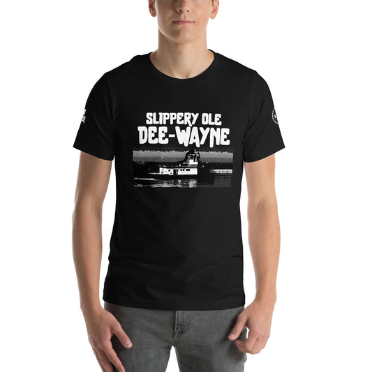 BLK Slippery Dee-Wayne Unisex t-shirt