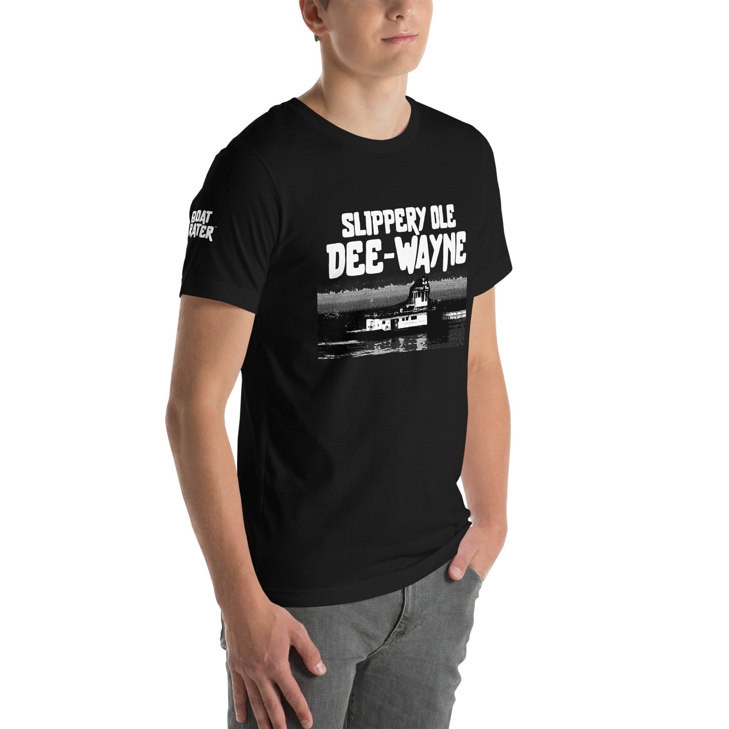 BLK Slippery Dee-Wayne Unisex t-shirt